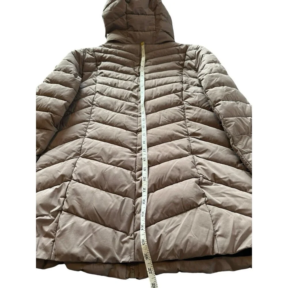 LAUNDRY SHELLI SEGAL Jacket Women’s L‎ Down Puffer Coat Hooded Purple Gray